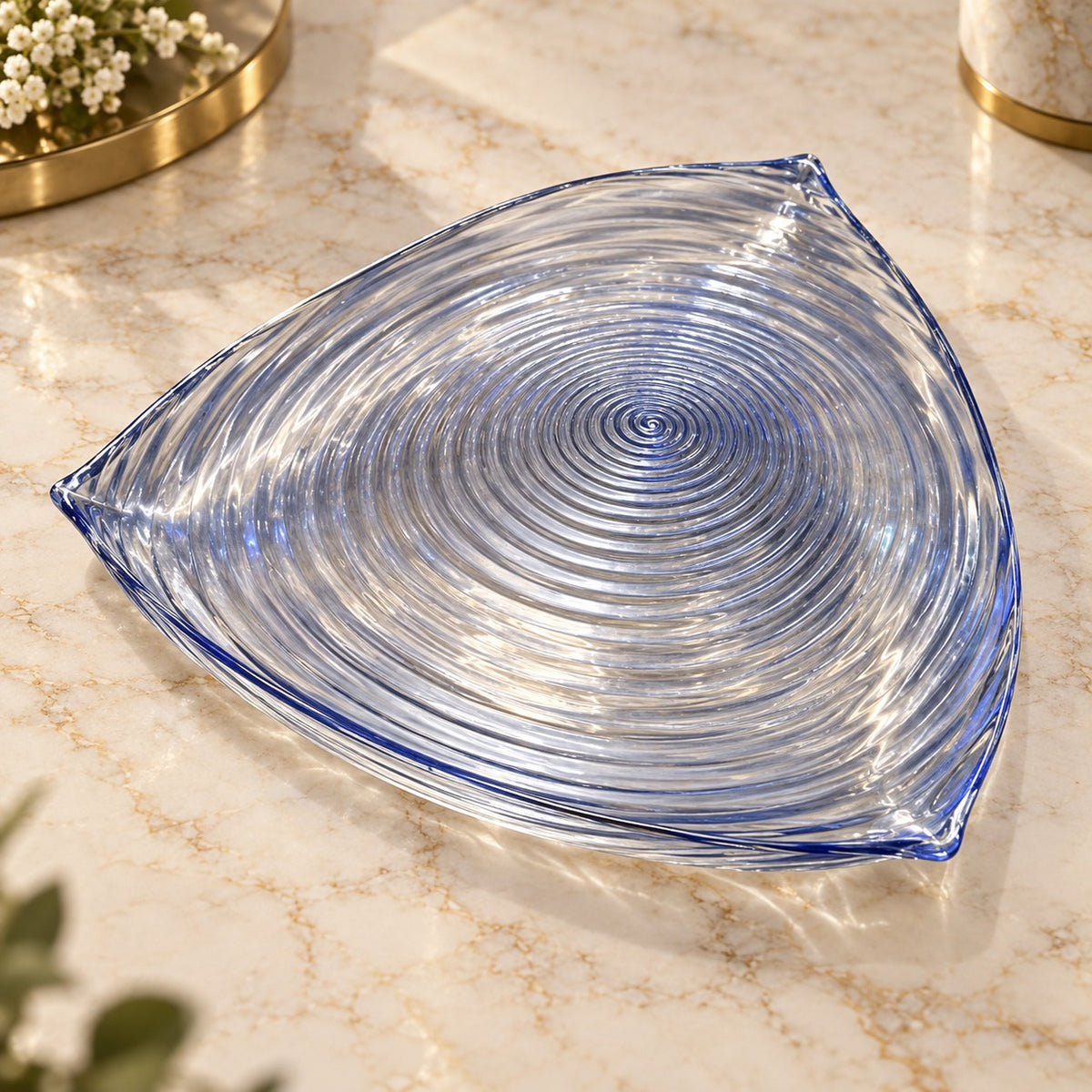 Azure Swirl Platter