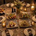 Modern Metal Tapas Plates - Set of 4
