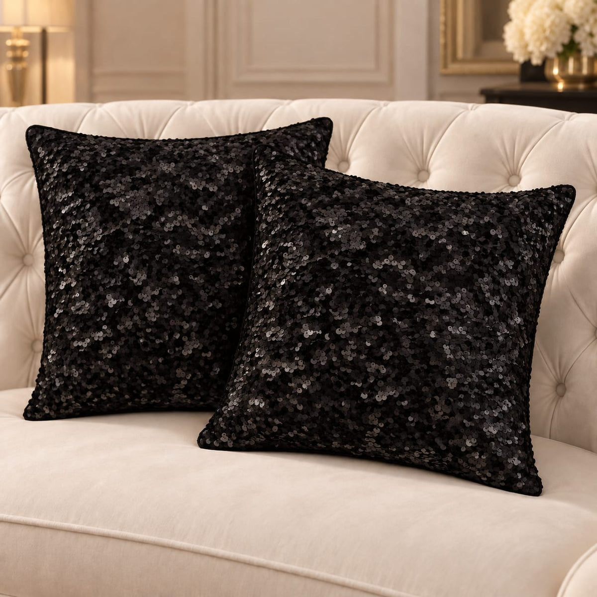 Glam Sequin Cushion Set of 2