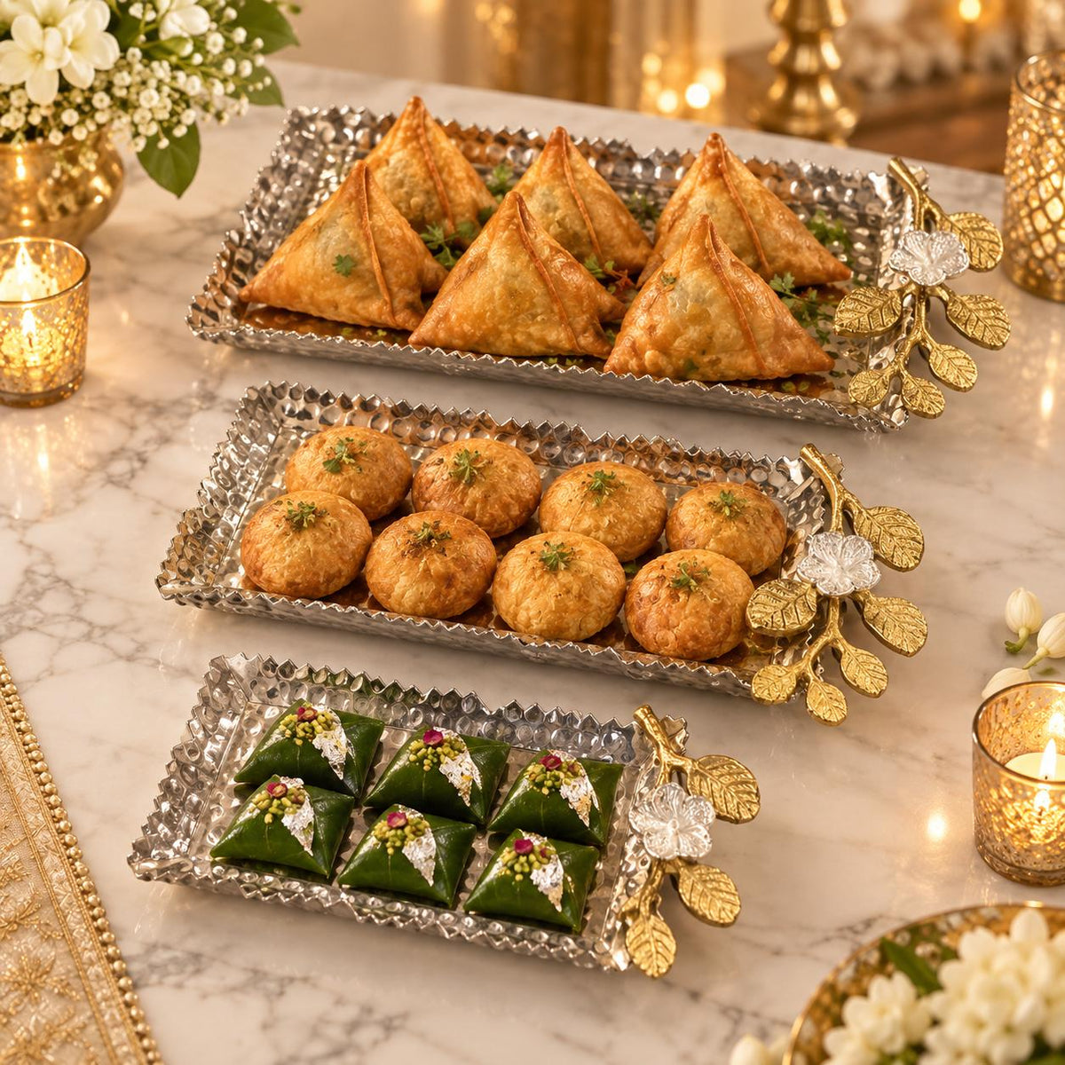 Botanical Serving Tray Set – Set of 3
