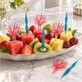 Coral Fruit Pick Set of 6