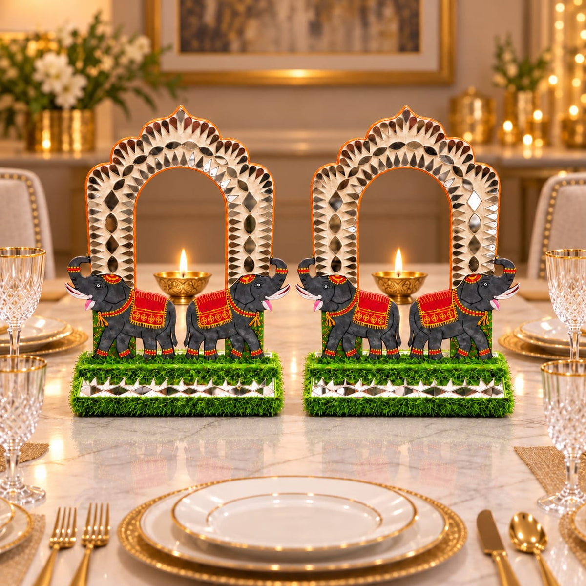Gajraaj Sheesh Darbar Centrepiece