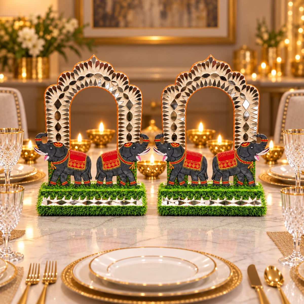 Gajraaj Sheesh Darbar Centrepiece