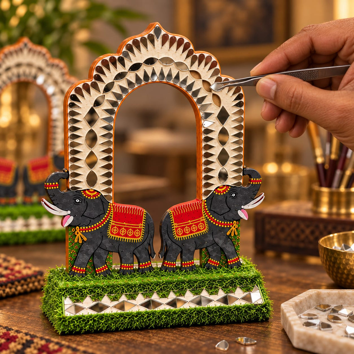 Gajraaj Sheesh Darbar Centrepiece