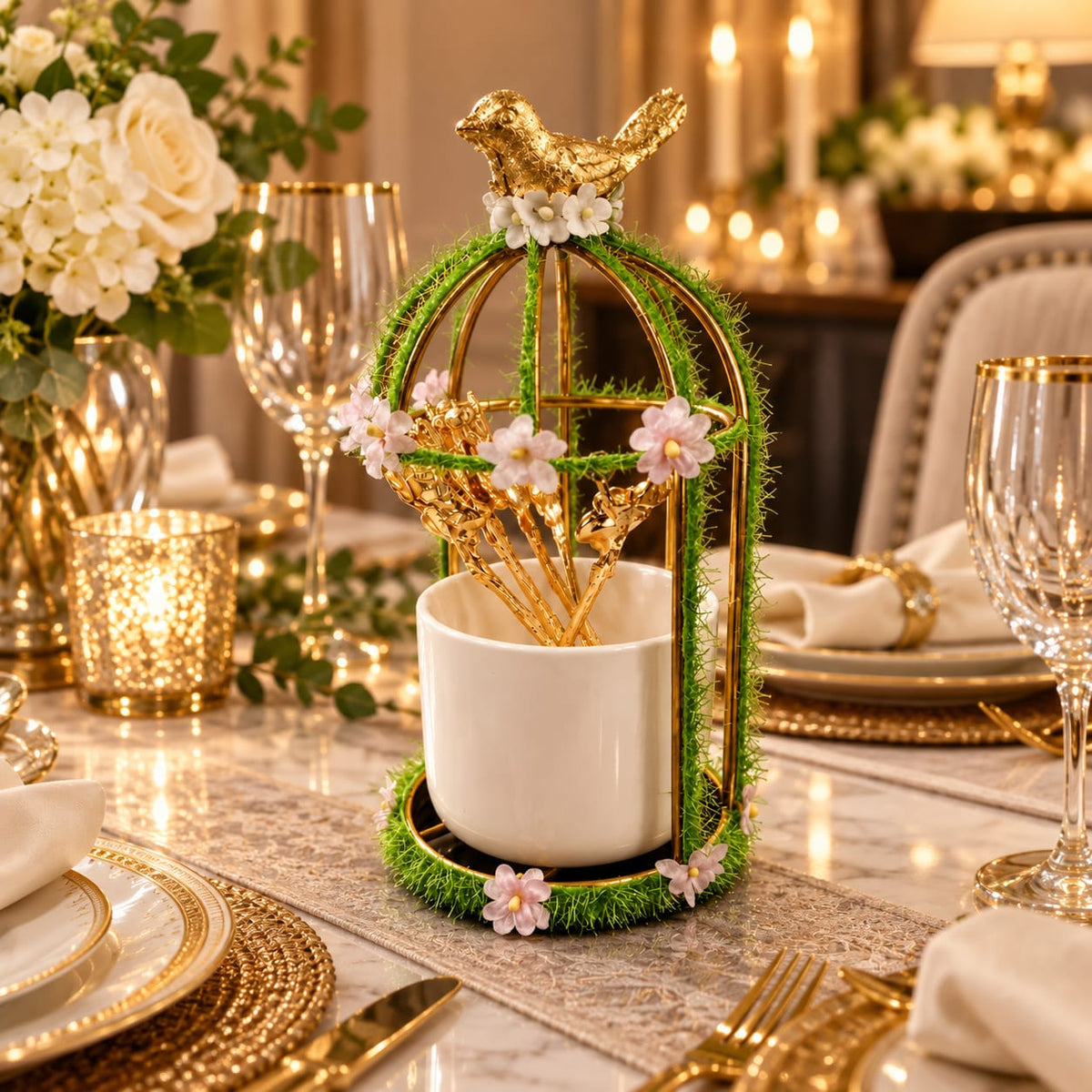 Royal Aviary Cutlery Holder