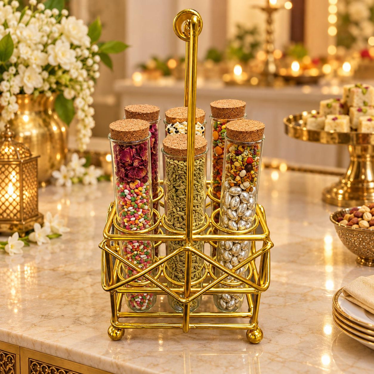 Luxe Test Tube Condiment Stand Set