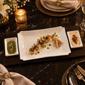 Elegant Porcelain Serving Platter Set
