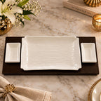 Elegant Porcelain Serving Platter Set