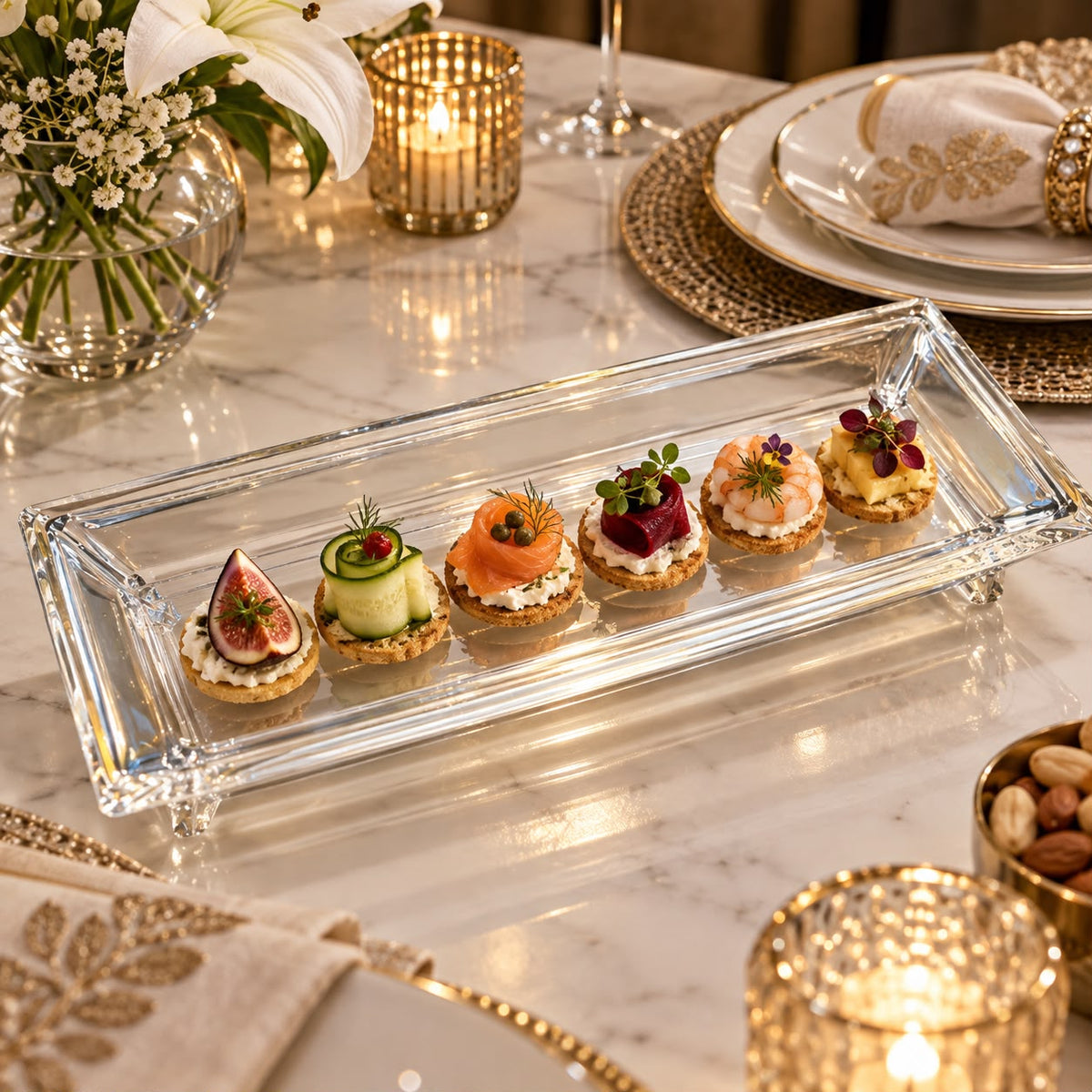 Premium Appetizer Serving Tray