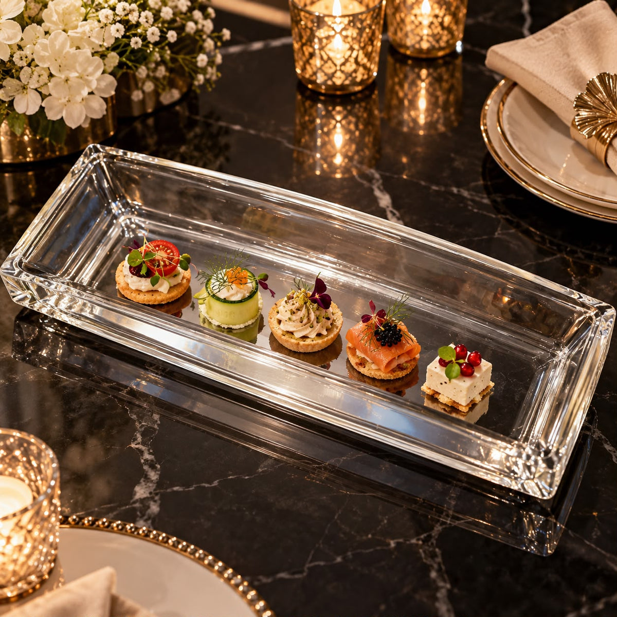 Premium Appetizer Serving Tray