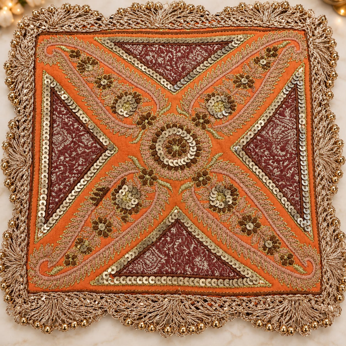 Jamdani Heritage Tray Cover Set