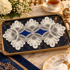 Royal Blue Lace Tray Cover