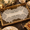 Ivory Daisy Lace Tray Cover