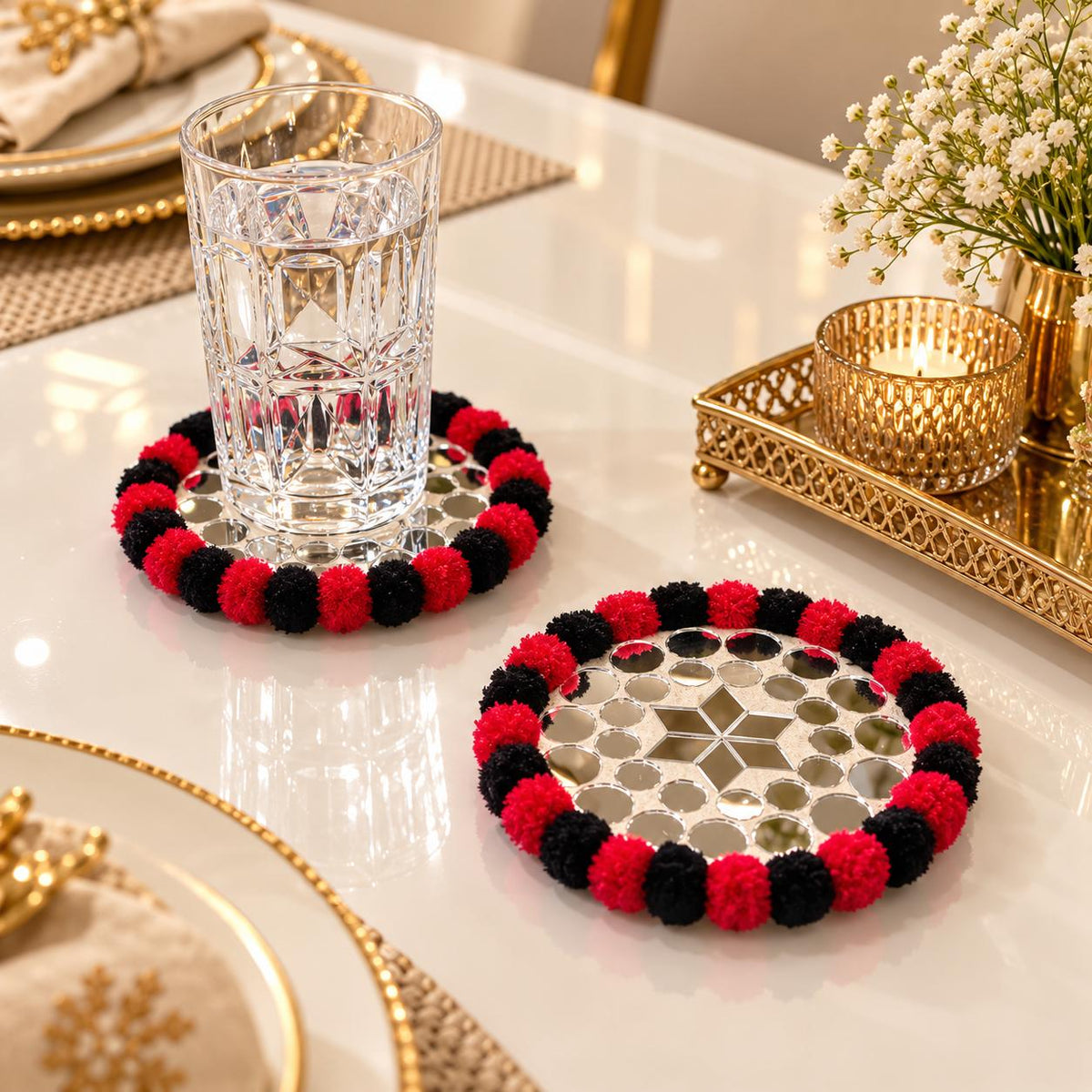 Gulrang Mirror Coasters