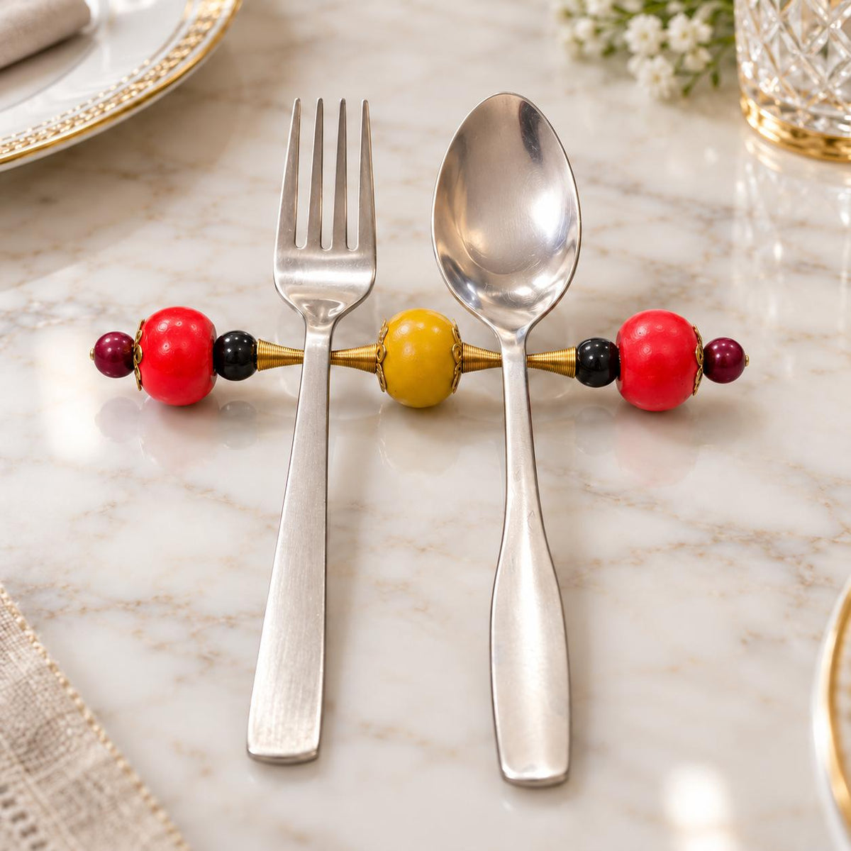 Carnival Bead Cutlery Rest