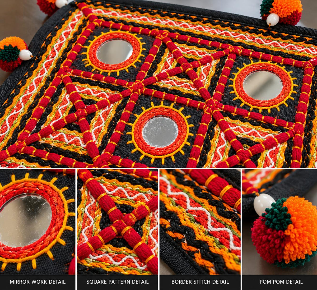 Gujarat Jashn Mirror Tray Cover