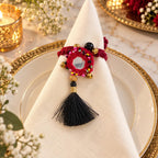 Gulrang Tassel Glass Charm come Napkin Ring