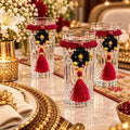 Gulrang Tassel Glass Charm Come Napkin Ring