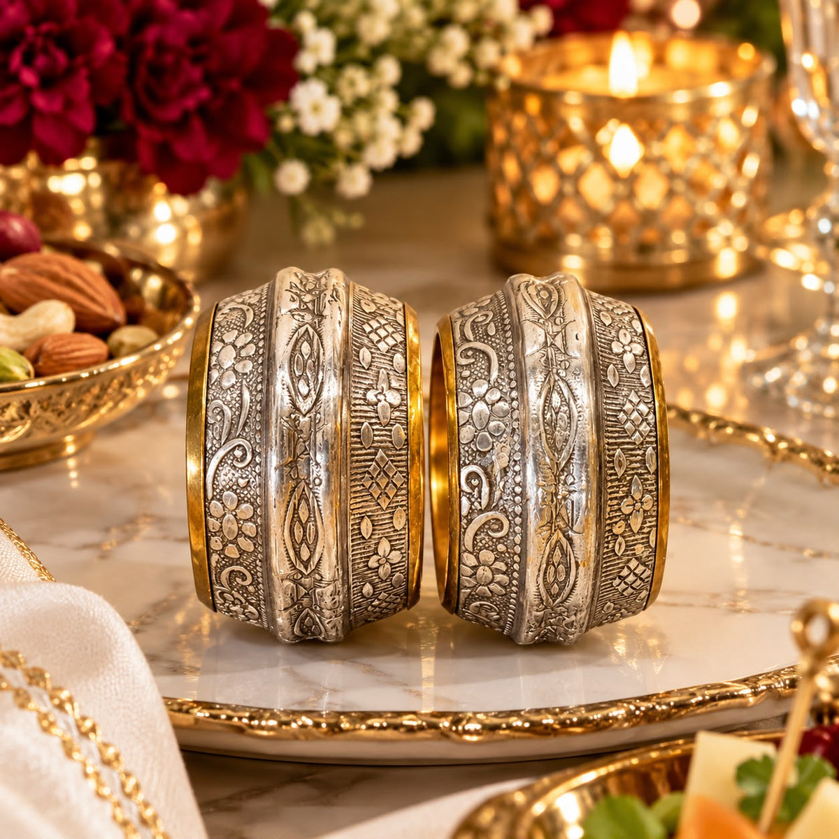Rust Antique Silver Napkin Ring