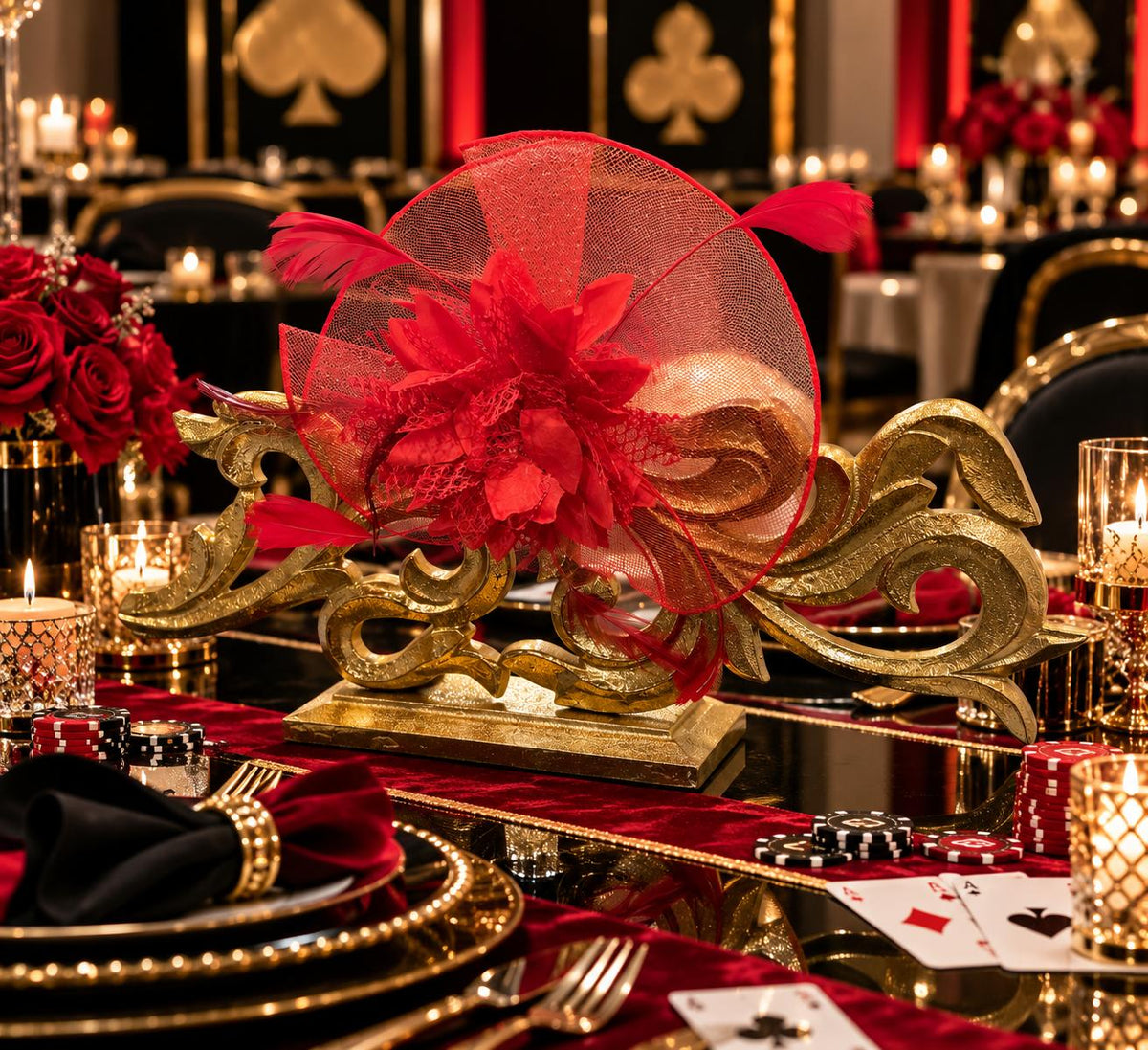 Royale Rouge Casino Centrepiece