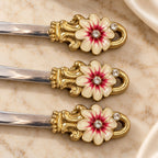 Fleur Royale Dessert Spoons – Set of 6