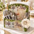 French Bistro Tissue & Cutlery Holder