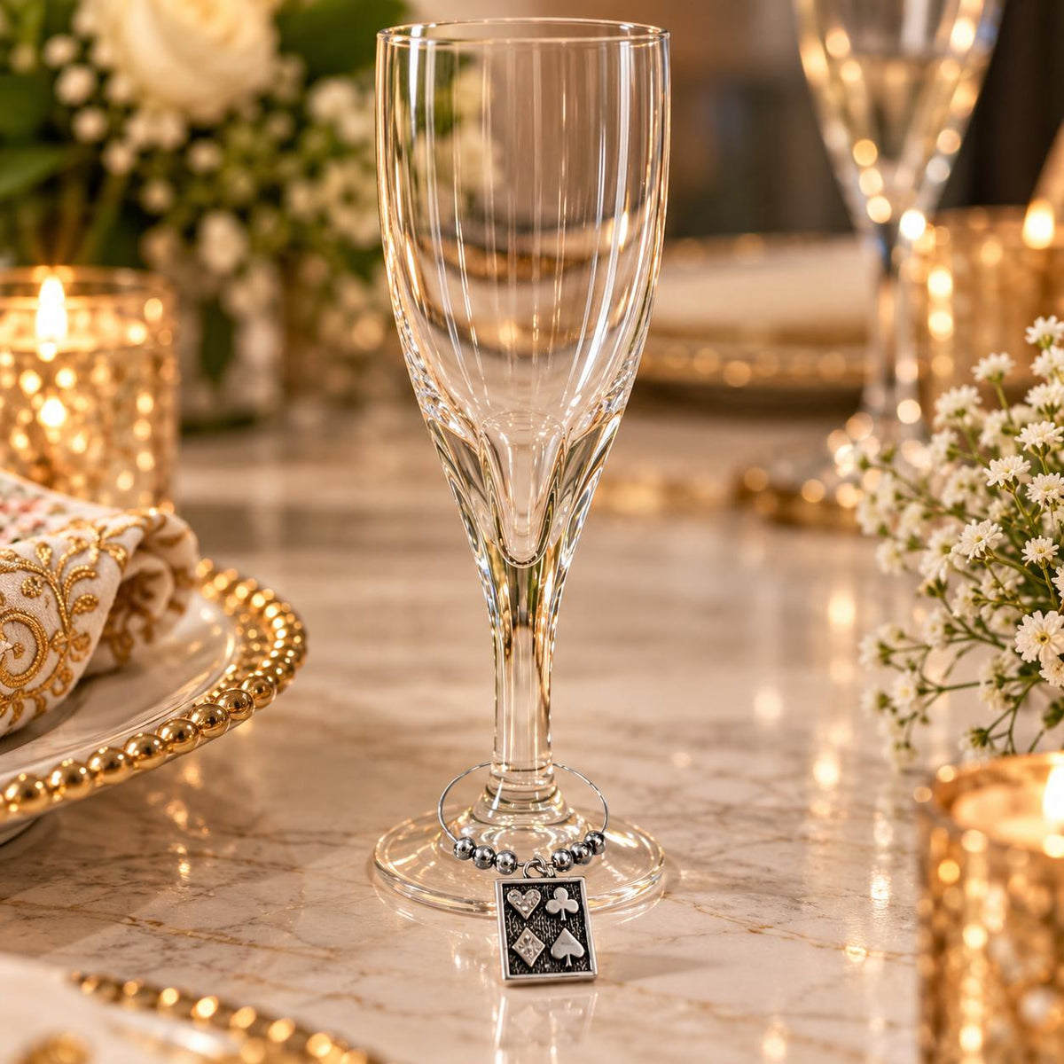 Casino Couture  Glass Charm