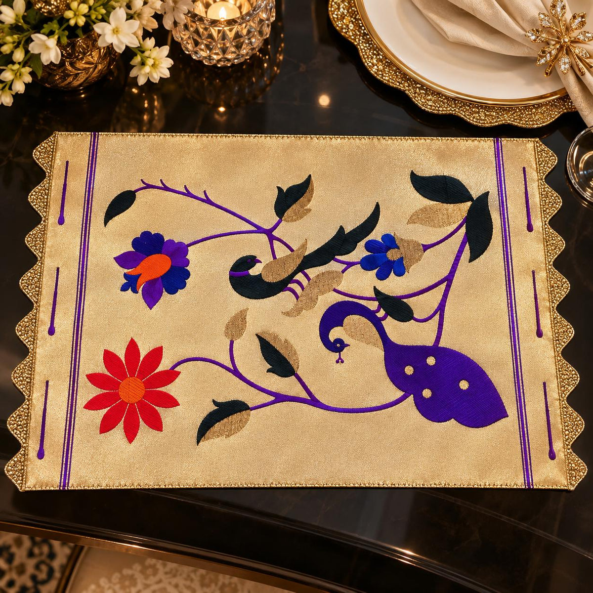 Paithani Tray Cover