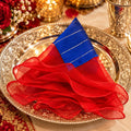 Scarlet Ruffle Napkin