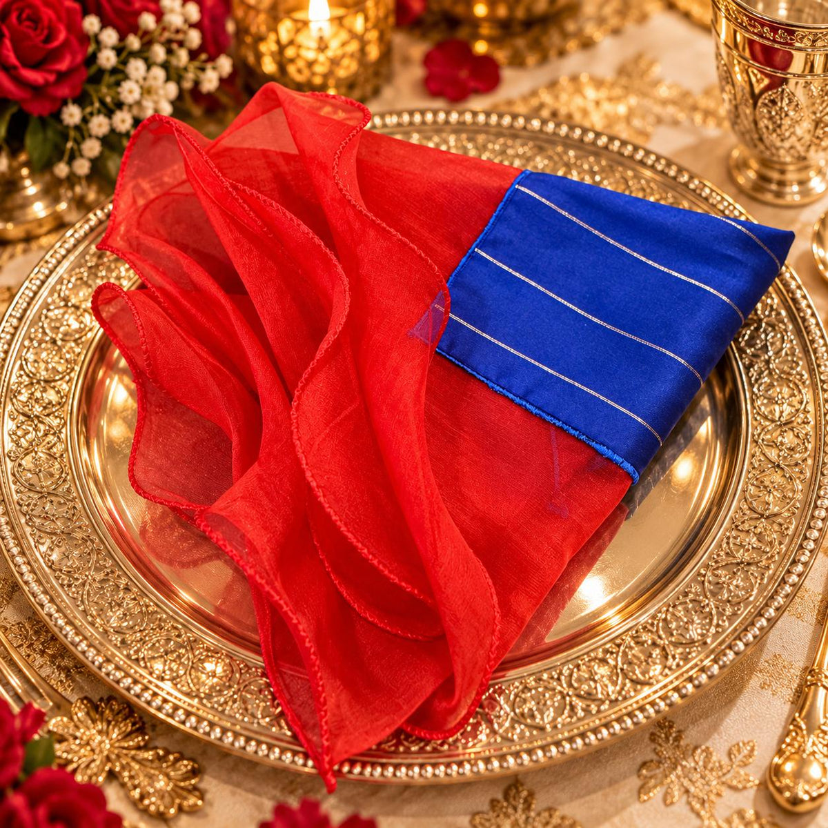 Scarlet Ruffle Napkin