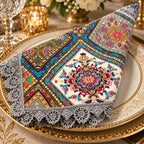 Multicolor Ethnic Print Napkin