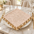 Elegant Gold and Ivory Luxury Napkin