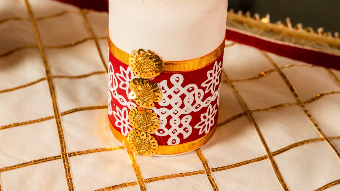 Mandana Heritage Gota Floral Vase
