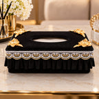 Noir Fleur Royale Tissue Box