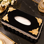 Noir Fleur Royale Tissue Box