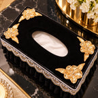 Noir Fleur Royale Tissue Box