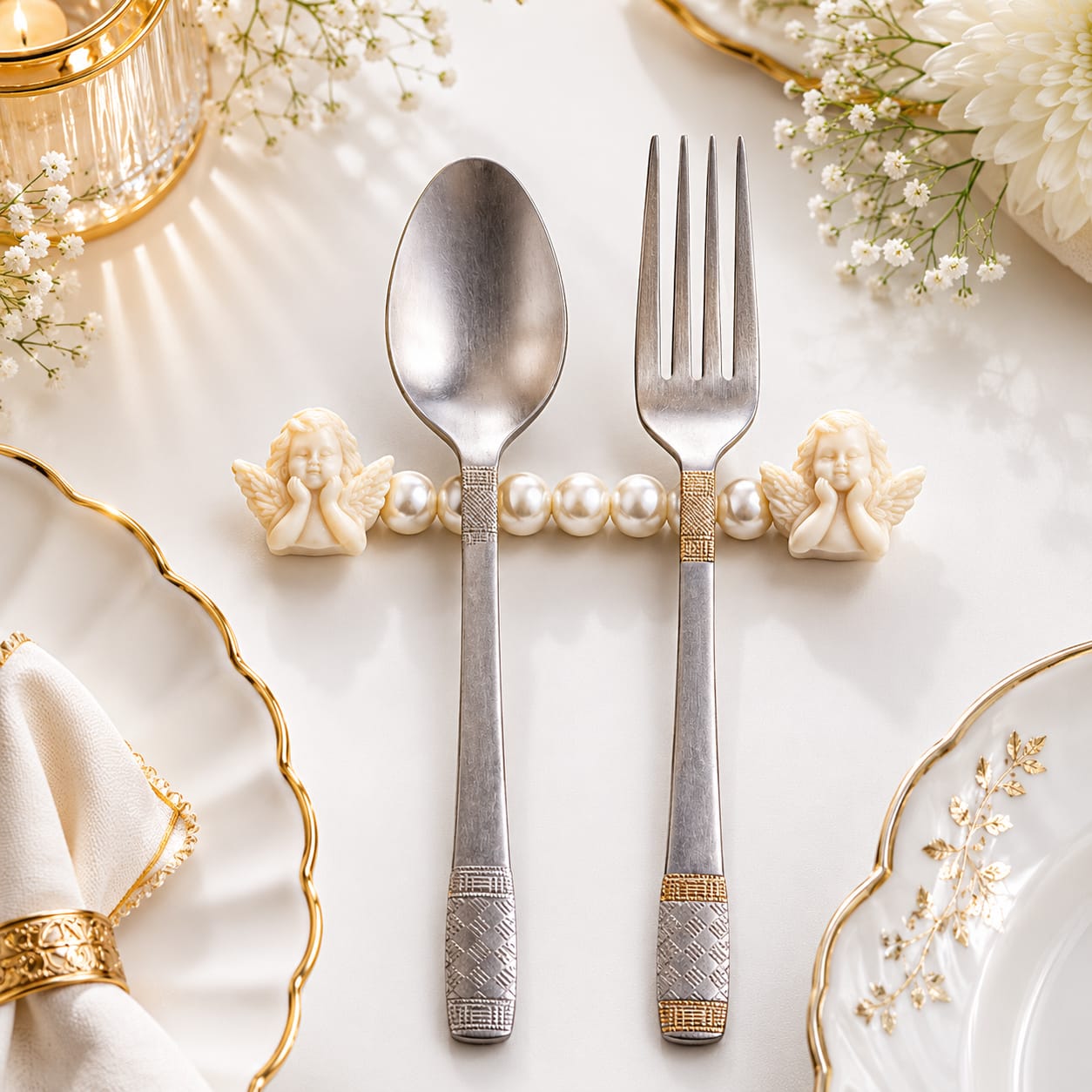 Angel Pearl Cutlery Rest
