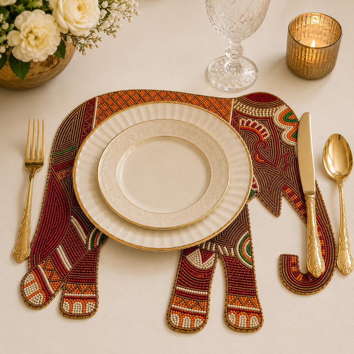 Elephant Table Mat