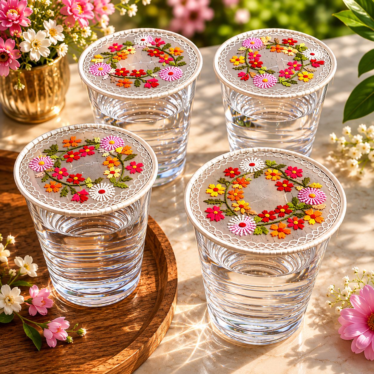 Floral Coasters