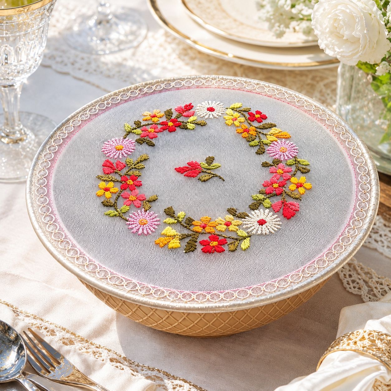 Floral Bowl lid