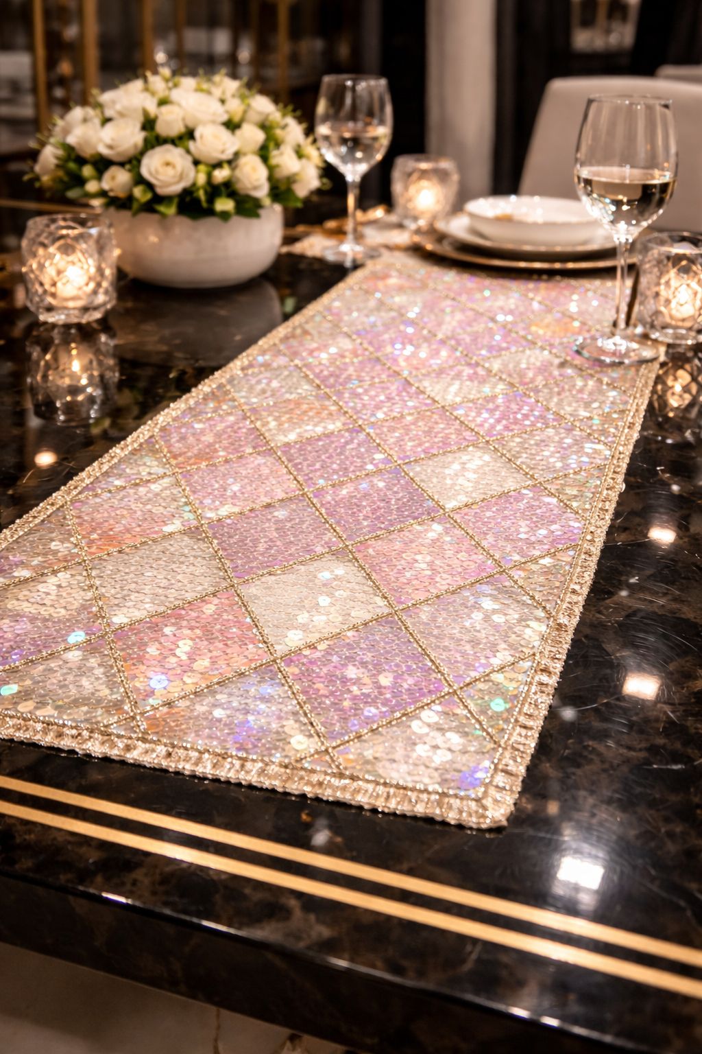 Aurora Prism Luxe Table Runner