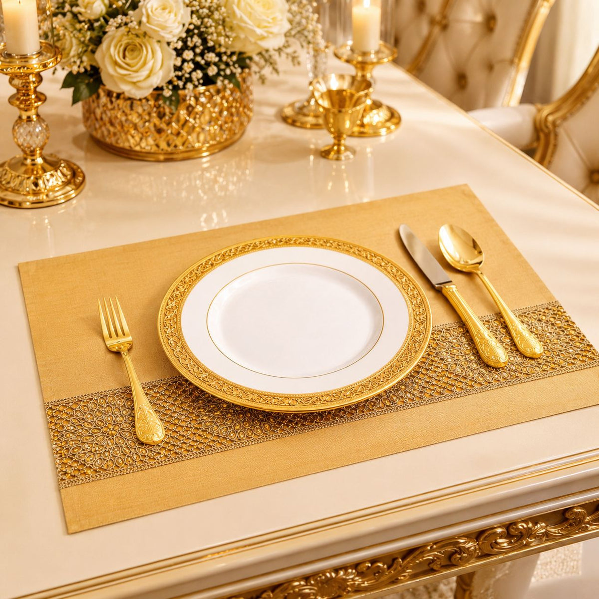 Golden Rosette Luxe Mat