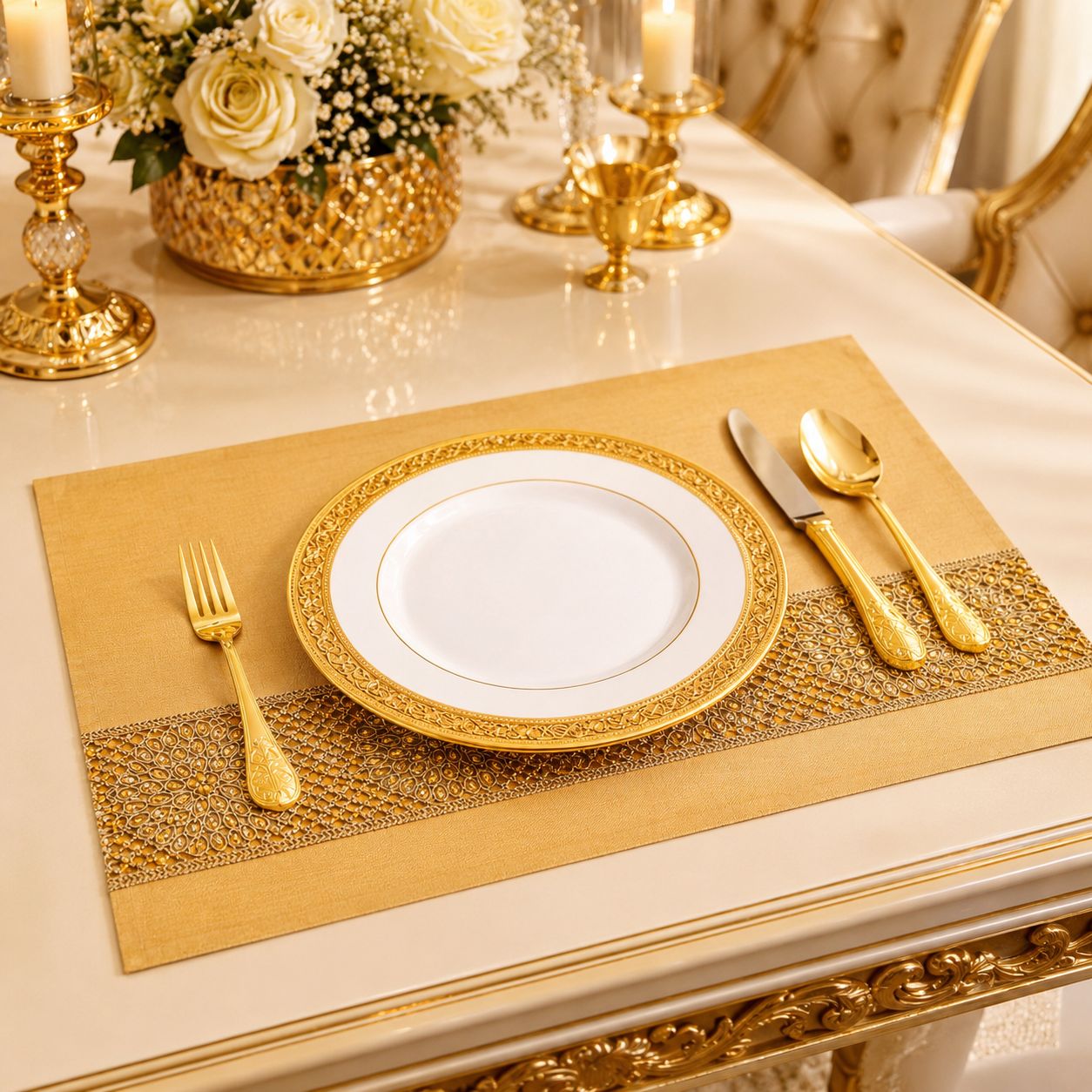 Golden Rosette Luxe Mat