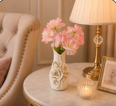 Rose Éclat Ceramic Vase