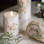 Coloured Laced Candles