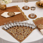 Regal Bloom Fan Cutlery Holder