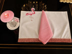 Flamingo Blush Placemat & Napkin Set