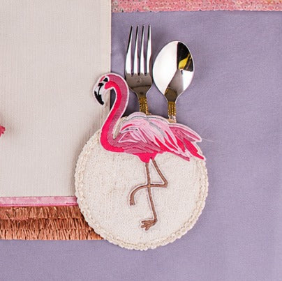 Flamingo Coaster come Cutlery Holder