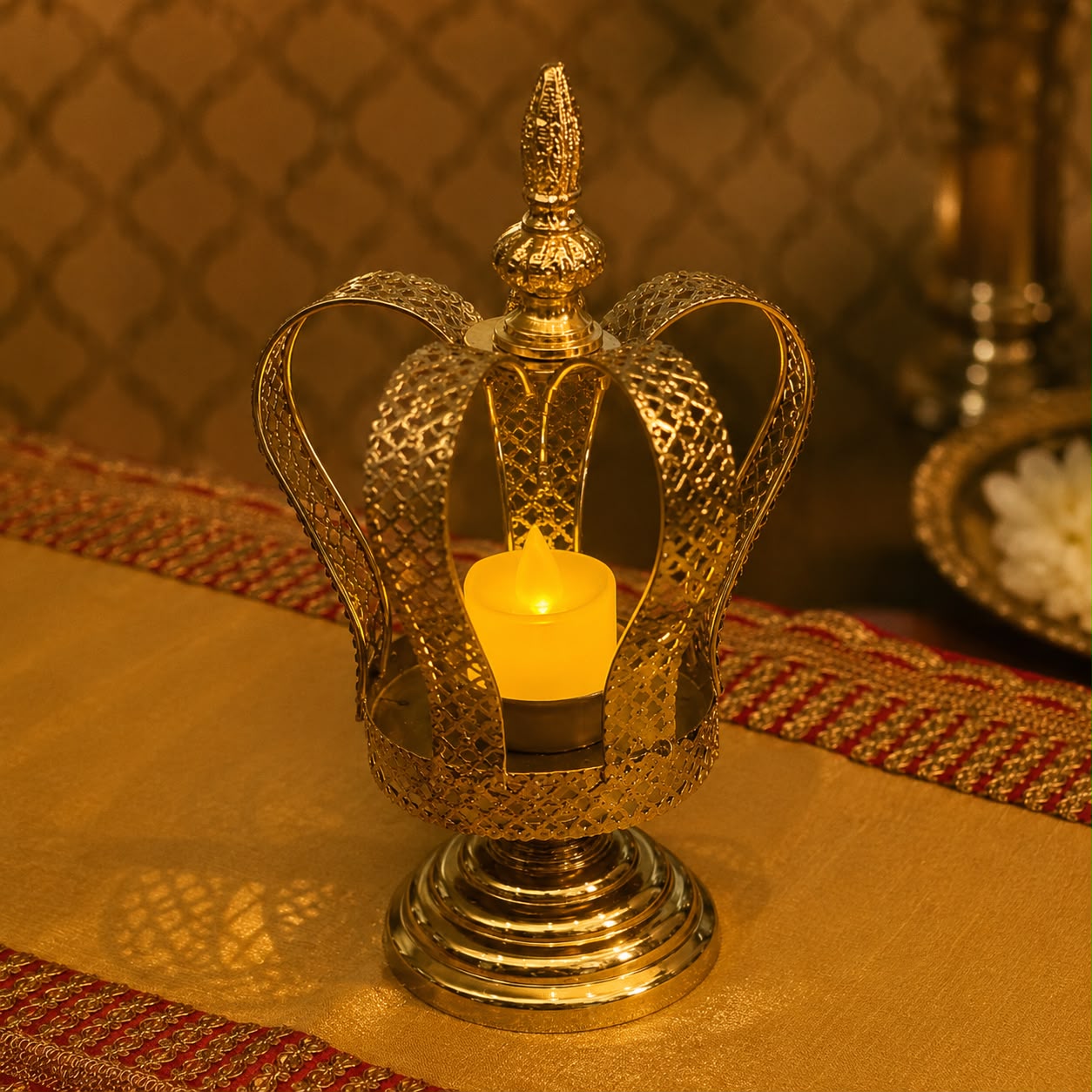 Royal Crown Tea Light Holder