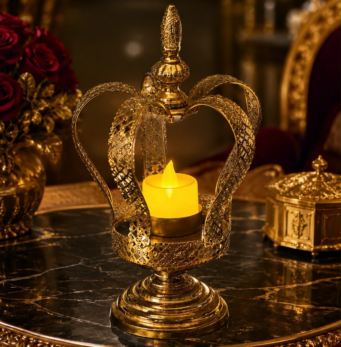 Royal Crown Tea Light Holder